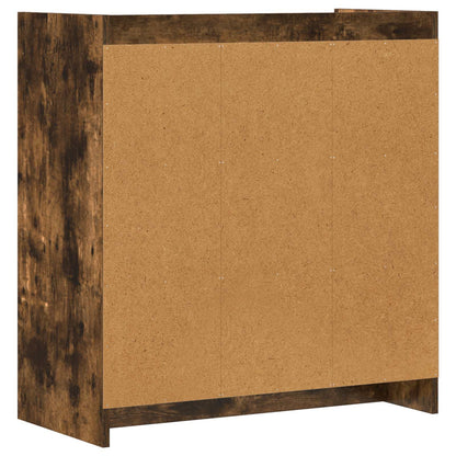 Sideboard Smoked Oak 72 x 36 x 80 cm Engineered Wood