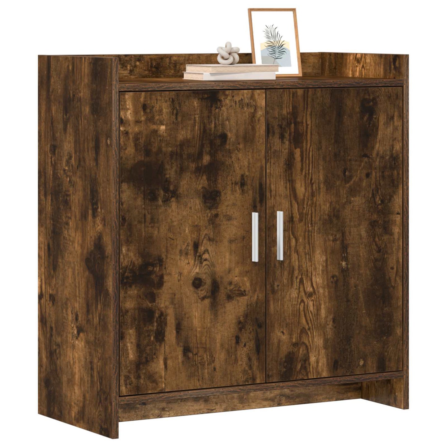 Sideboard Smoked Oak 72 x 36 x 80 cm Engineered Wood