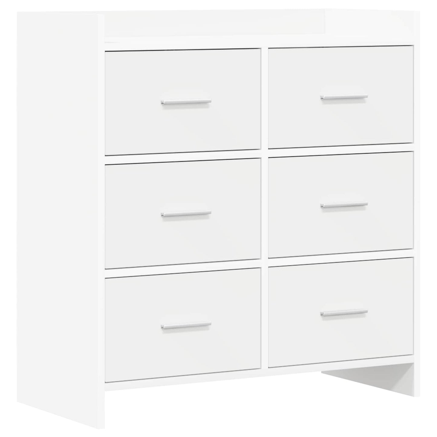 Sideboard White 75 x 33 x 80 cm Engineered Wood