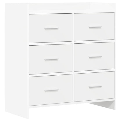 Sideboard White 75 x 33 x 80 cm Engineered Wood