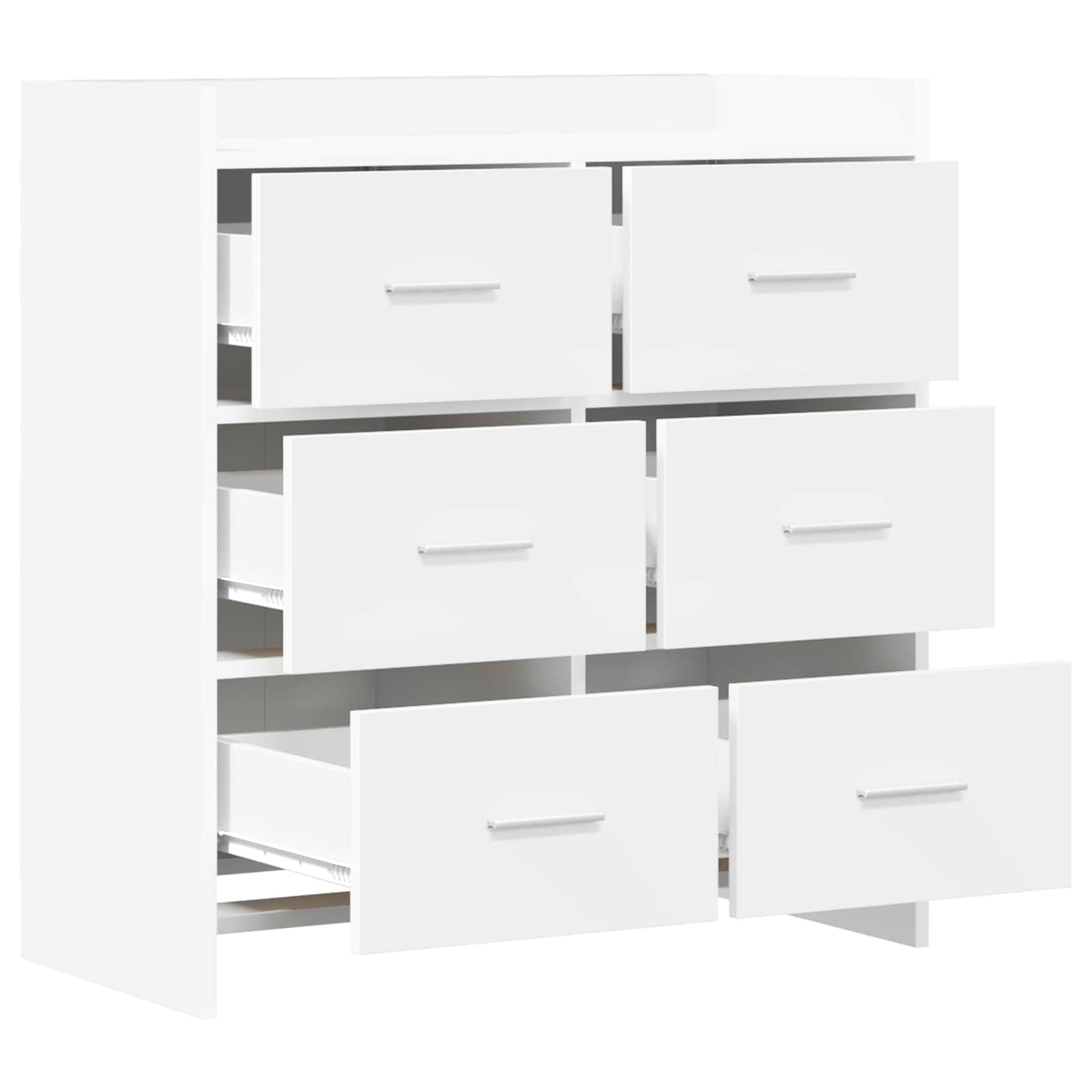 Sideboard White 75 x 33 x 80 cm Engineered Wood