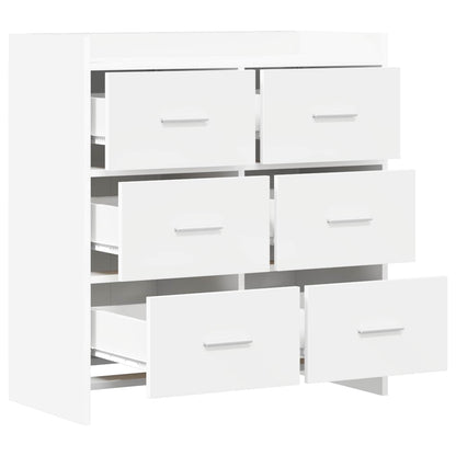 Sideboard White 75 x 33 x 80 cm Engineered Wood