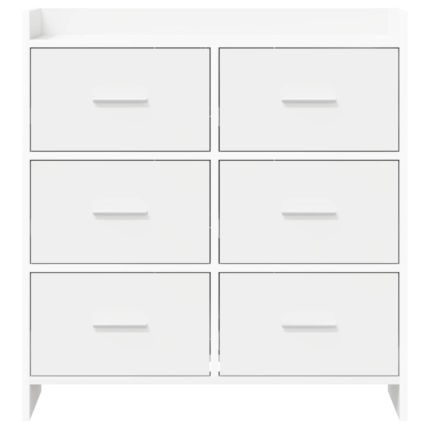 Sideboard White 75 x 33 x 80 cm Engineered Wood