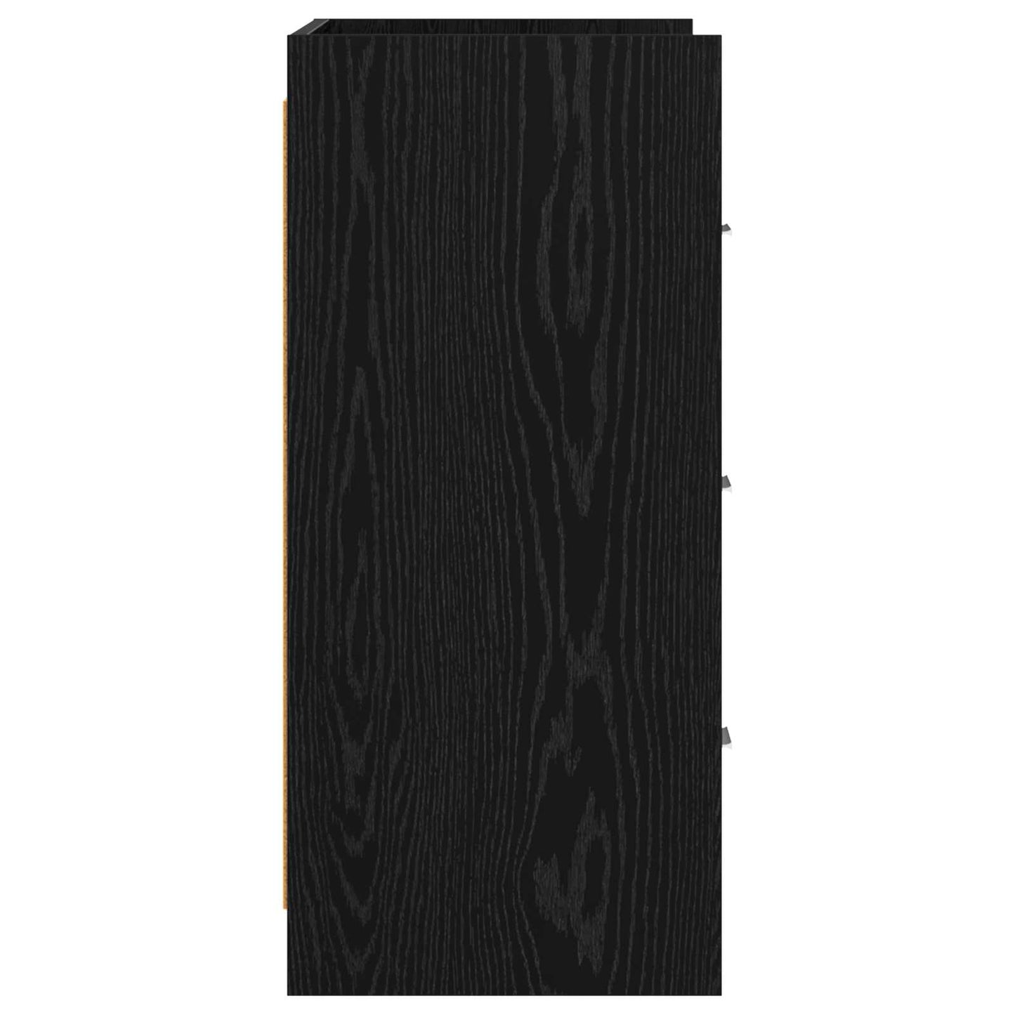 Sideboard Black Oak 75 x 33 x 80 cm Engineered Wood