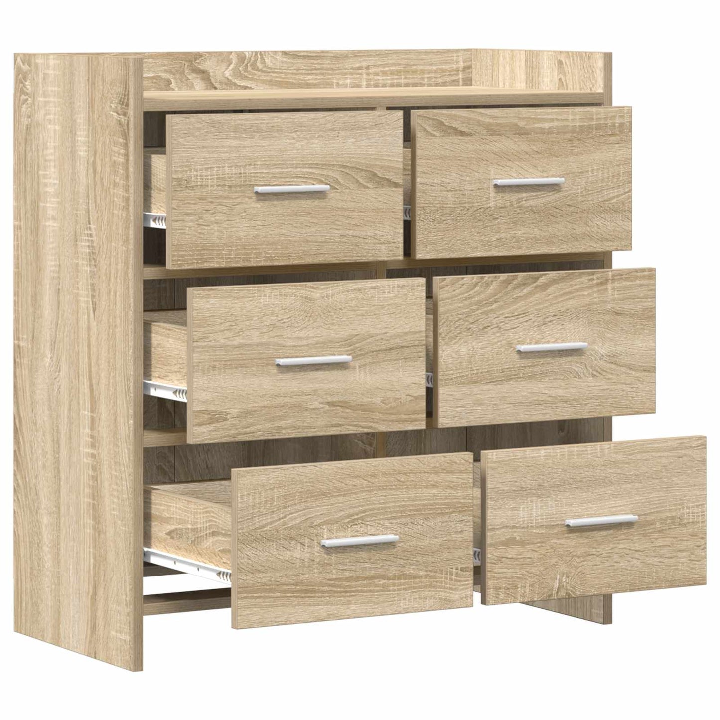 Sideboard Sonoma Oak 75 x 33 x 80 cm Engineered Wood
