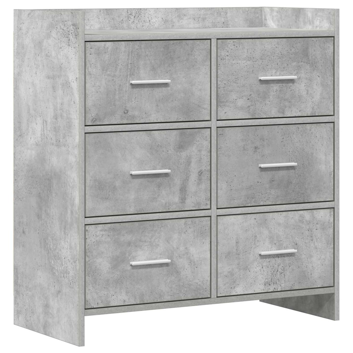 Sideboard Concrete Grey 75 x 33 x 80 cm Engineered Wood