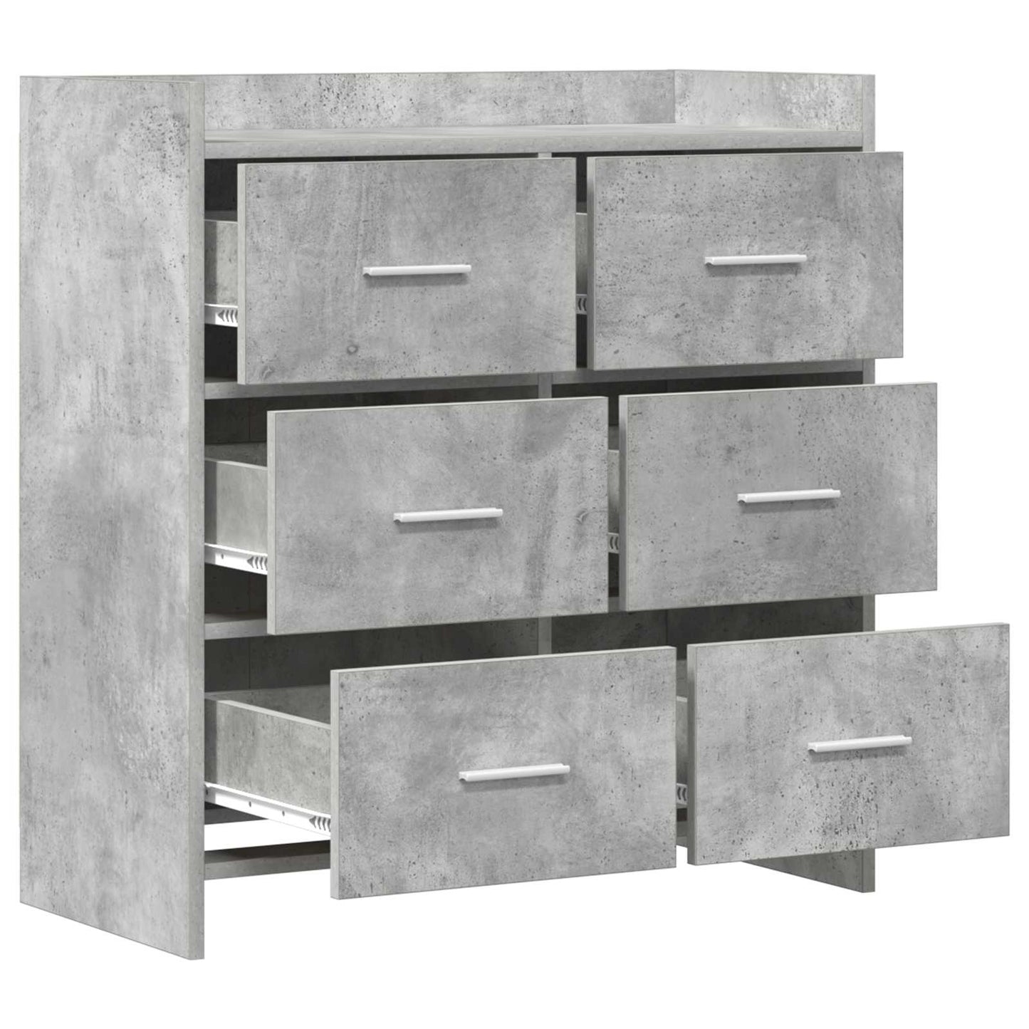 Sideboard Concrete Grey 75 x 33 x 80 cm Engineered Wood