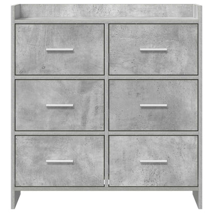 Sideboard Concrete Grey 75 x 33 x 80 cm Engineered Wood