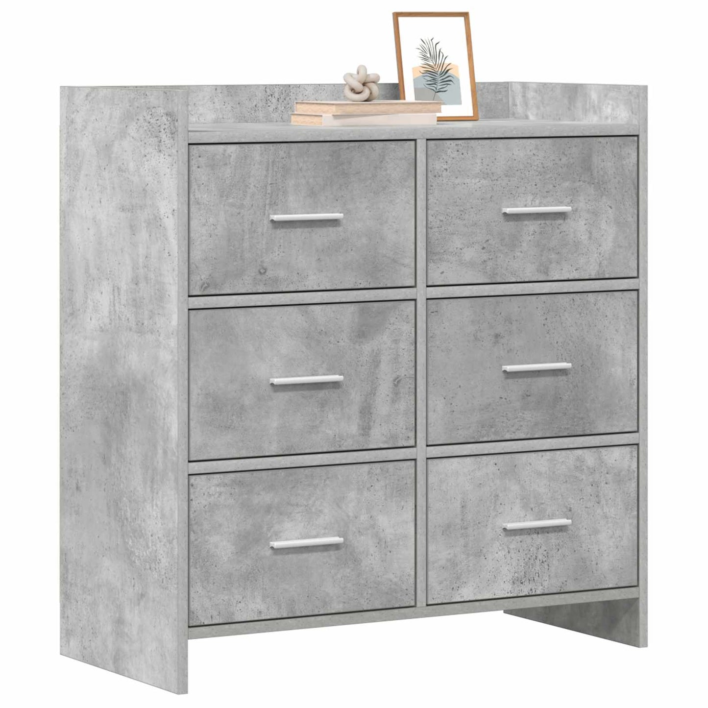 Sideboard Concrete Grey 75 x 33 x 80 cm Engineered Wood