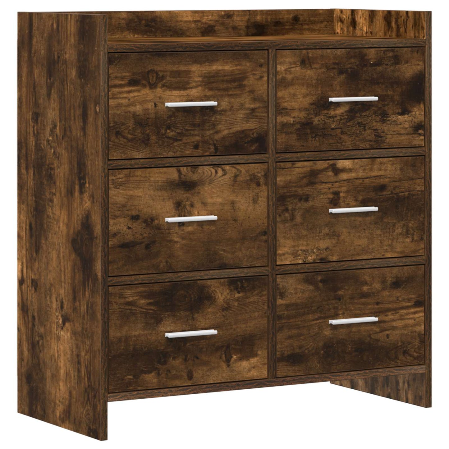 Sideboard Smoked Oak 75 x 33 x 80 cm Engineered Wood