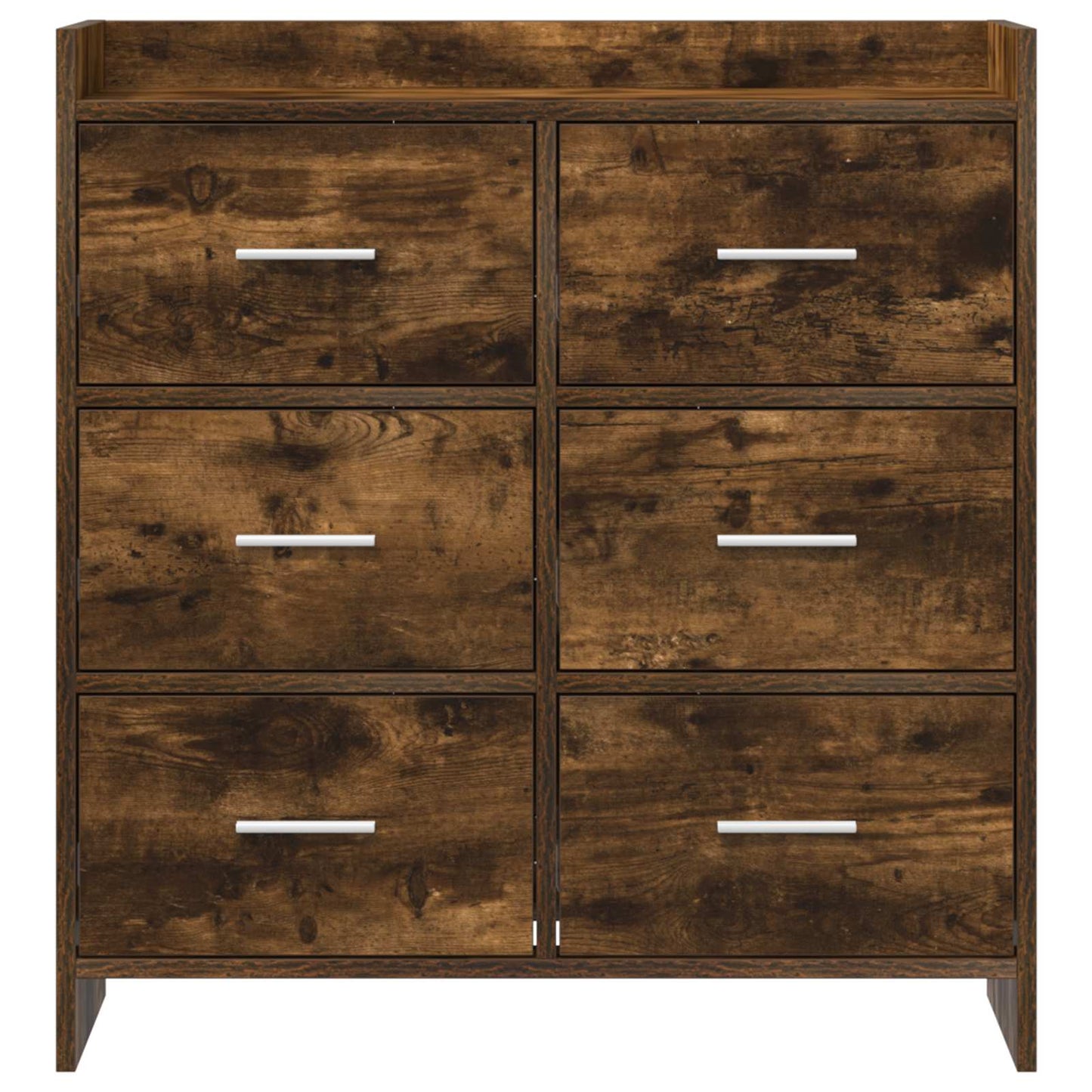 Sideboard Smoked Oak 75 x 33 x 80 cm Engineered Wood