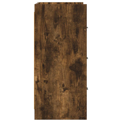 Sideboard Smoked Oak 75 x 33 x 80 cm Engineered Wood