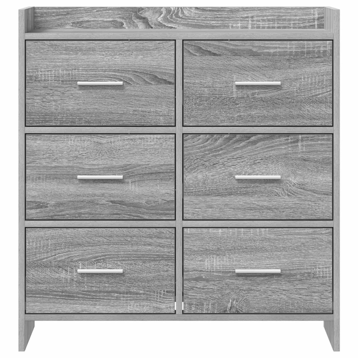 Sideboard Grey Sonoma 75 x 33 x 80 cm Engineered Wood