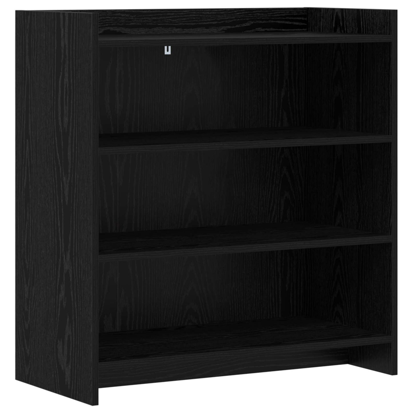 Sideboard Black Oak 75 x 36 x 80 cm Engineered Wood