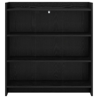 Sideboard Black Oak 75 x 36 x 80 cm Engineered Wood
