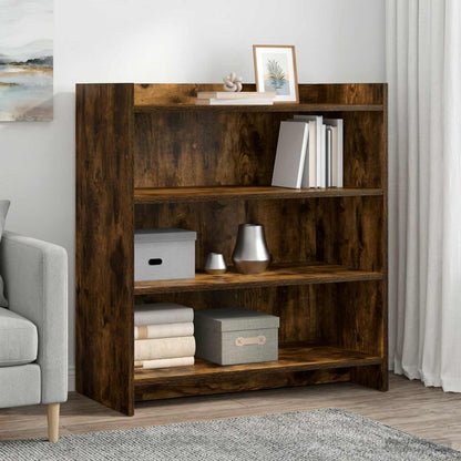 Sideboard Smoked Oak 75 x 36 x 80 cm Engineered Wood