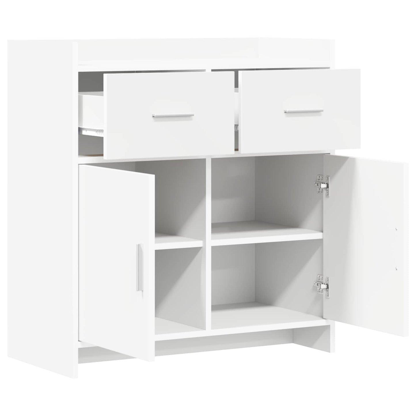 Sideboard White 75 x 36 x 80 cm Engineered Wood