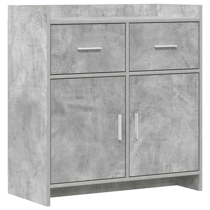 Sideboard Concrete Grey 75 x 36 x 80 cm Engineered Wood