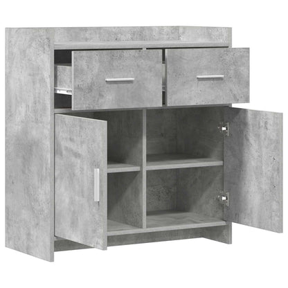 Sideboard Concrete Grey 75 x 36 x 80 cm Engineered Wood