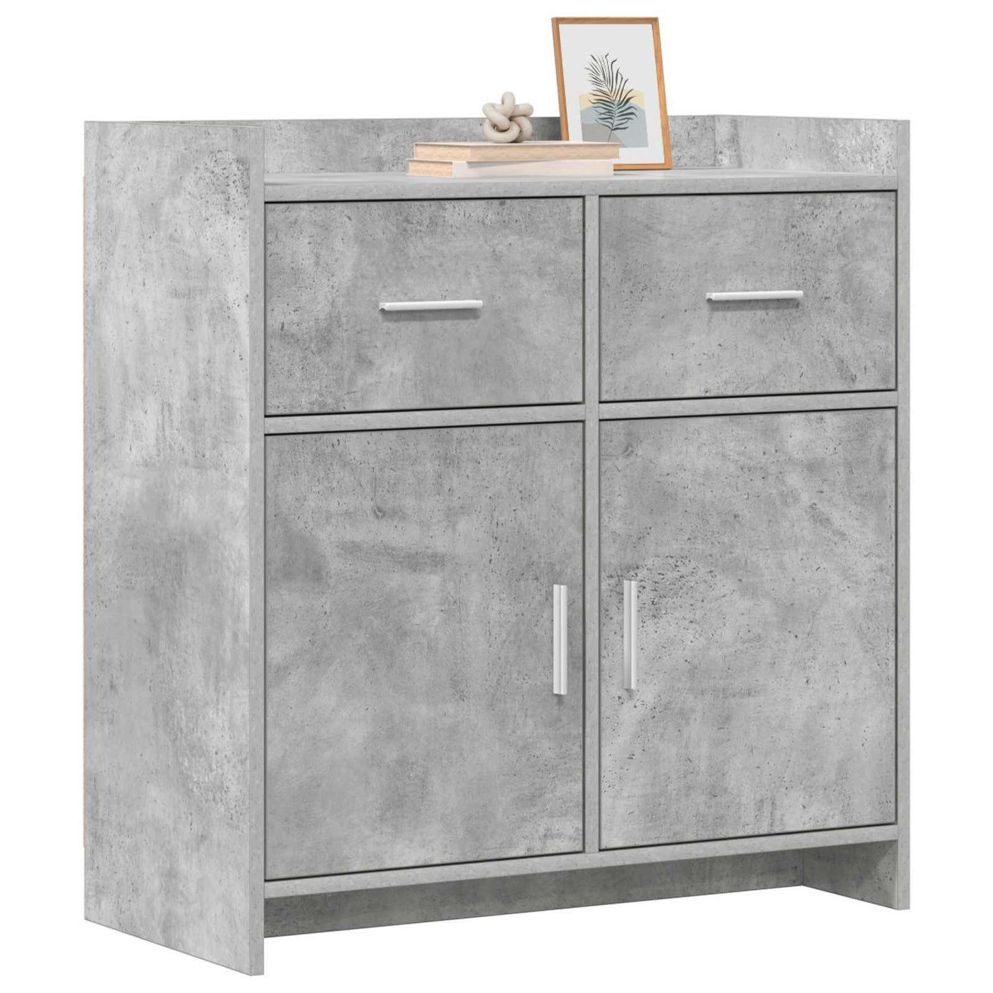Sideboard Concrete Grey 75 x 36 x 80 cm Engineered Wood