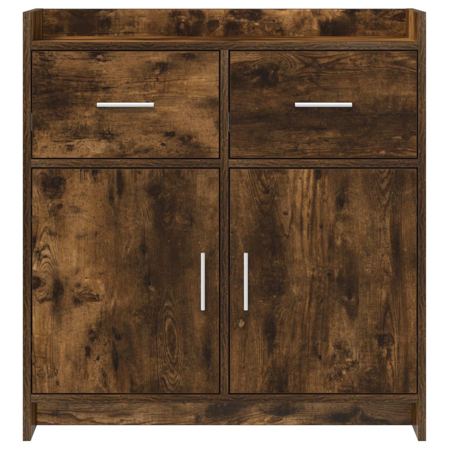 Sideboard Smoked Oak 75 x 36 x 80 cm Engineered Wood