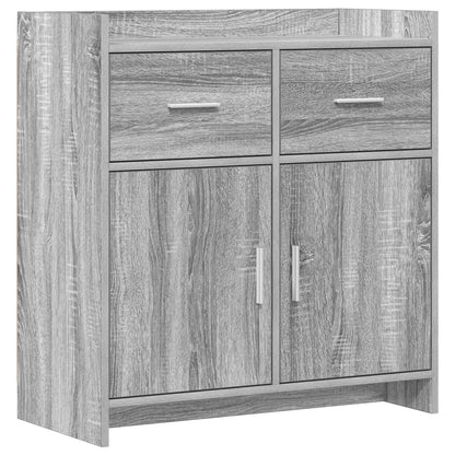 Sideboard Grey Sonoma 75 x 36 x 80 cm Engineered Wood