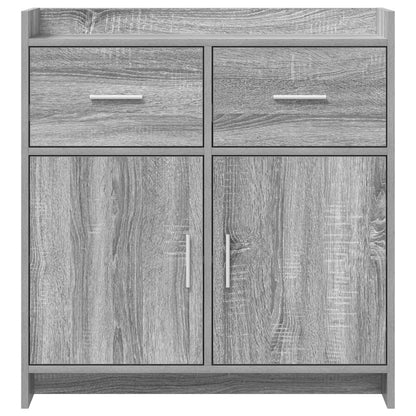 Sideboard Grey Sonoma 75 x 36 x 80 cm Engineered Wood