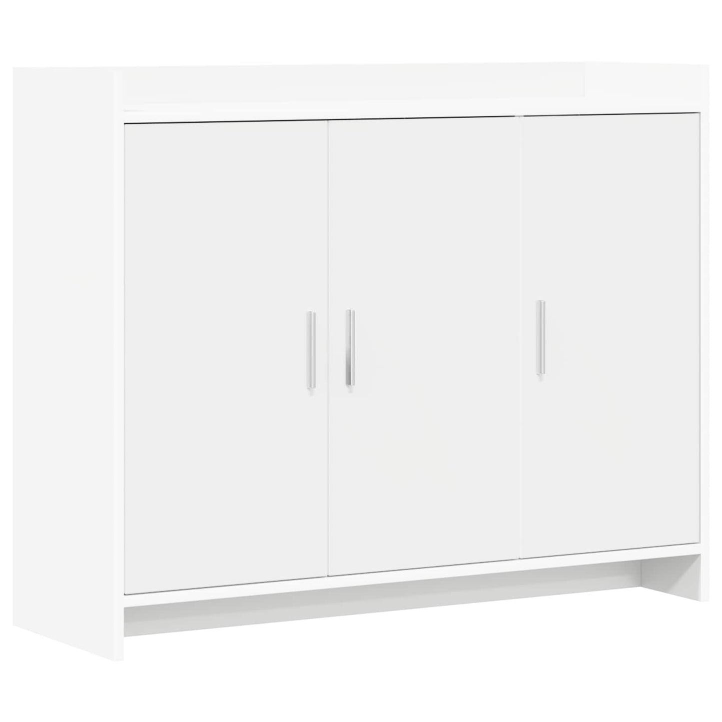 Sideboard White 98.5 x 33 x 80 cm Engineered Wood