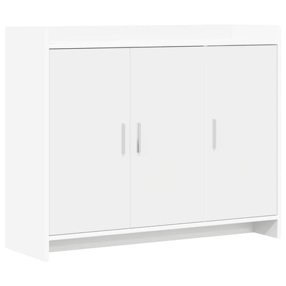 Sideboard White 98.5 x 33 x 80 cm Engineered Wood