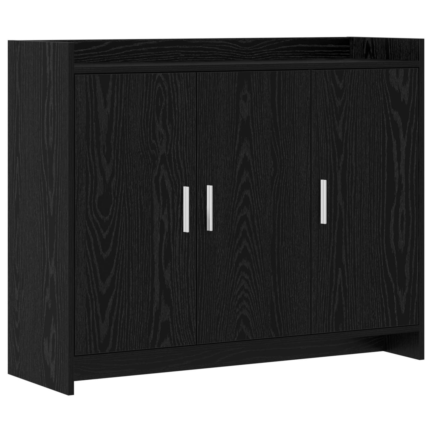 Sideboard Black Oak 98.5 x 33 x 80 cm Engineered Wood