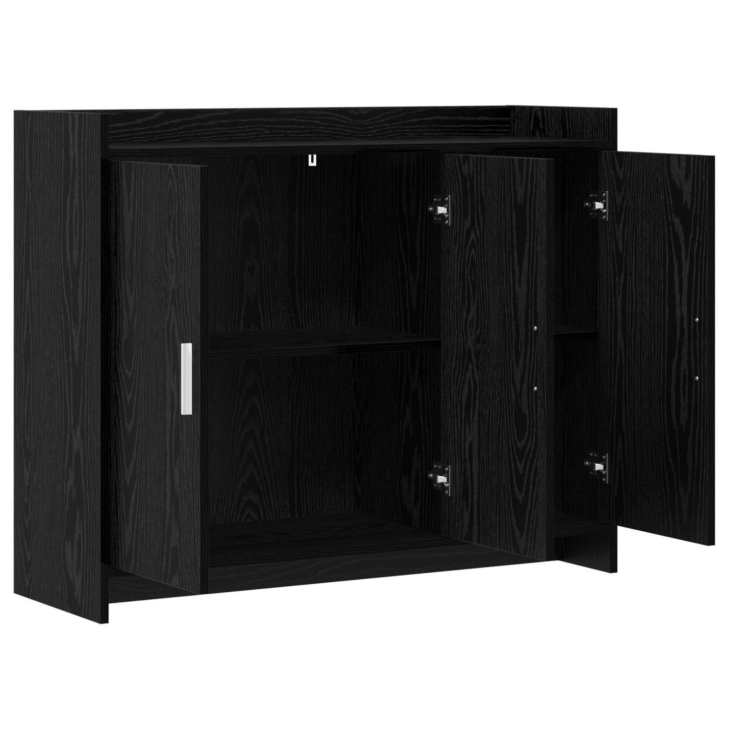 Sideboard Black Oak 98.5 x 33 x 80 cm Engineered Wood