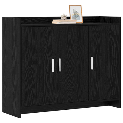 Sideboard Black Oak 98.5 x 33 x 80 cm Engineered Wood