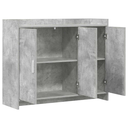Sideboard Concrete Grey 98.5 x 33 x 80 cm Engineered Wood