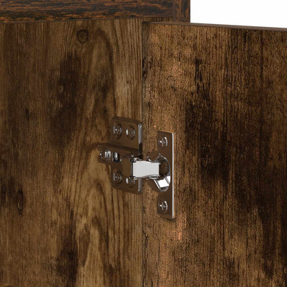 Sideboard Smoked Oak 98.5 x 33 x 80 cm Engineered Wood