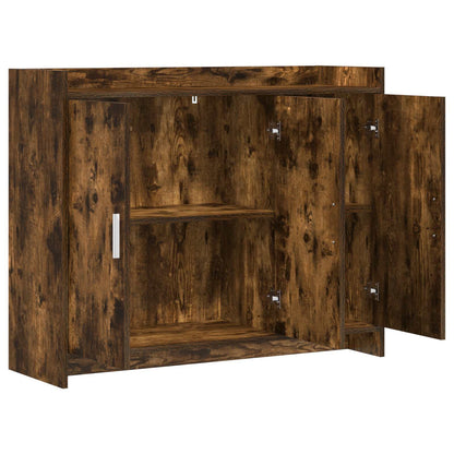 Sideboard Smoked Oak 98.5 x 33 x 80 cm Engineered Wood