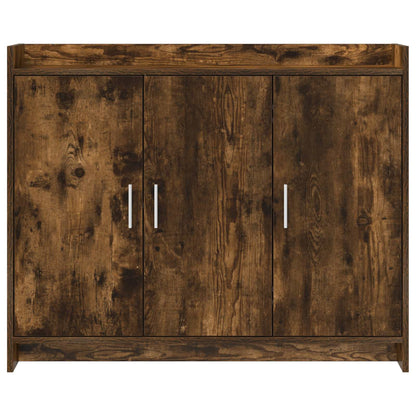 Sideboard Smoked Oak 98.5 x 33 x 80 cm Engineered Wood