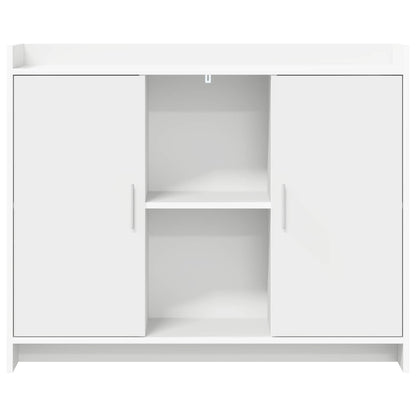 Sideboard White 98.5 x 33 x 80 cm Engineered Wood
