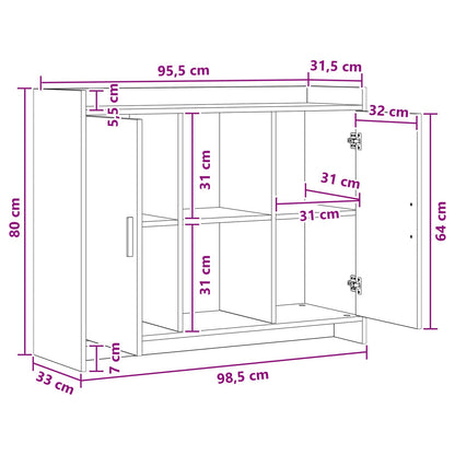 Sideboard 98.5 x 33 x 80 cm PB