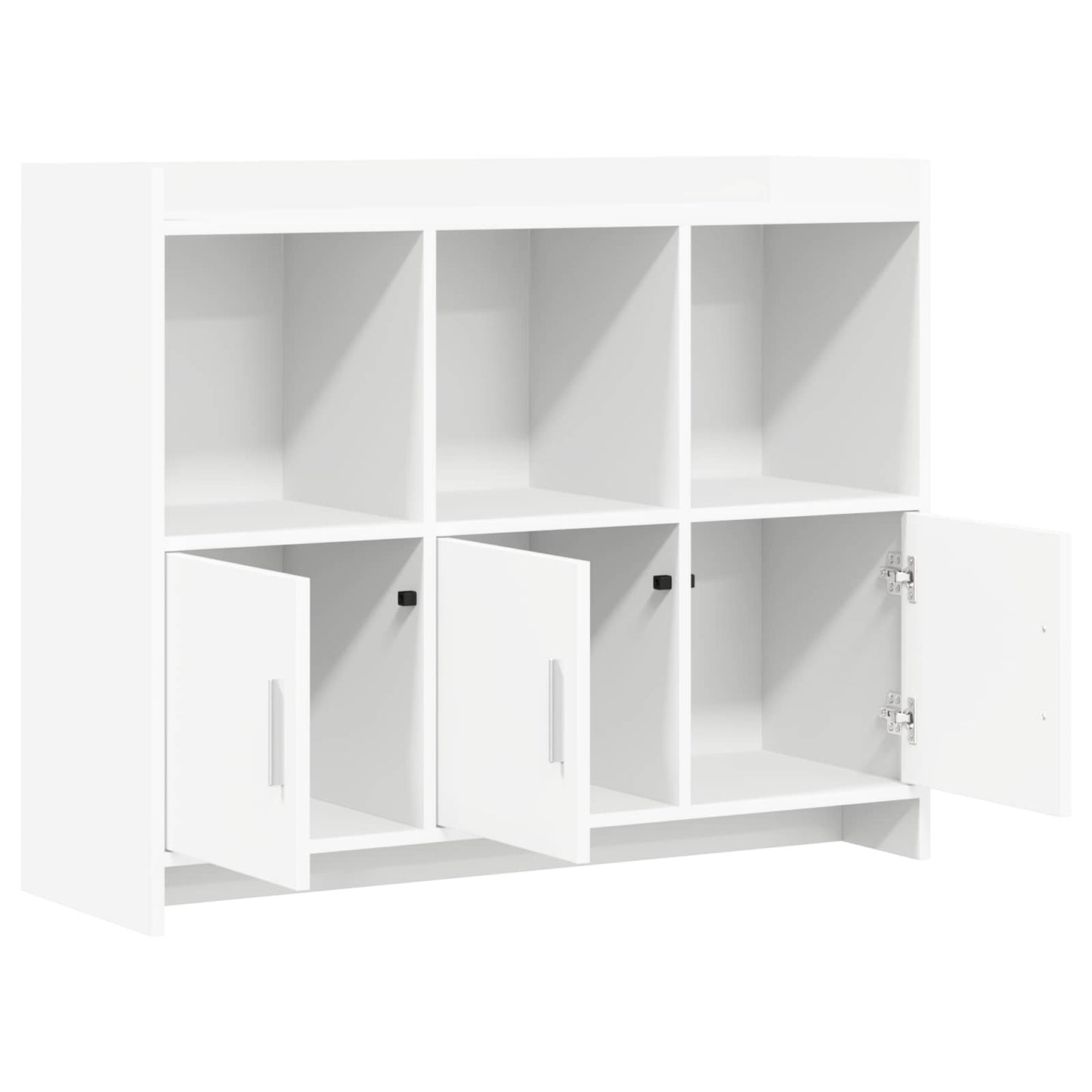 Sideboard White 98.5 x 33 x 80 cm Engineered Wood