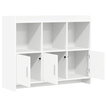 Sideboard White 98.5 x 33 x 80 cm Engineered Wood