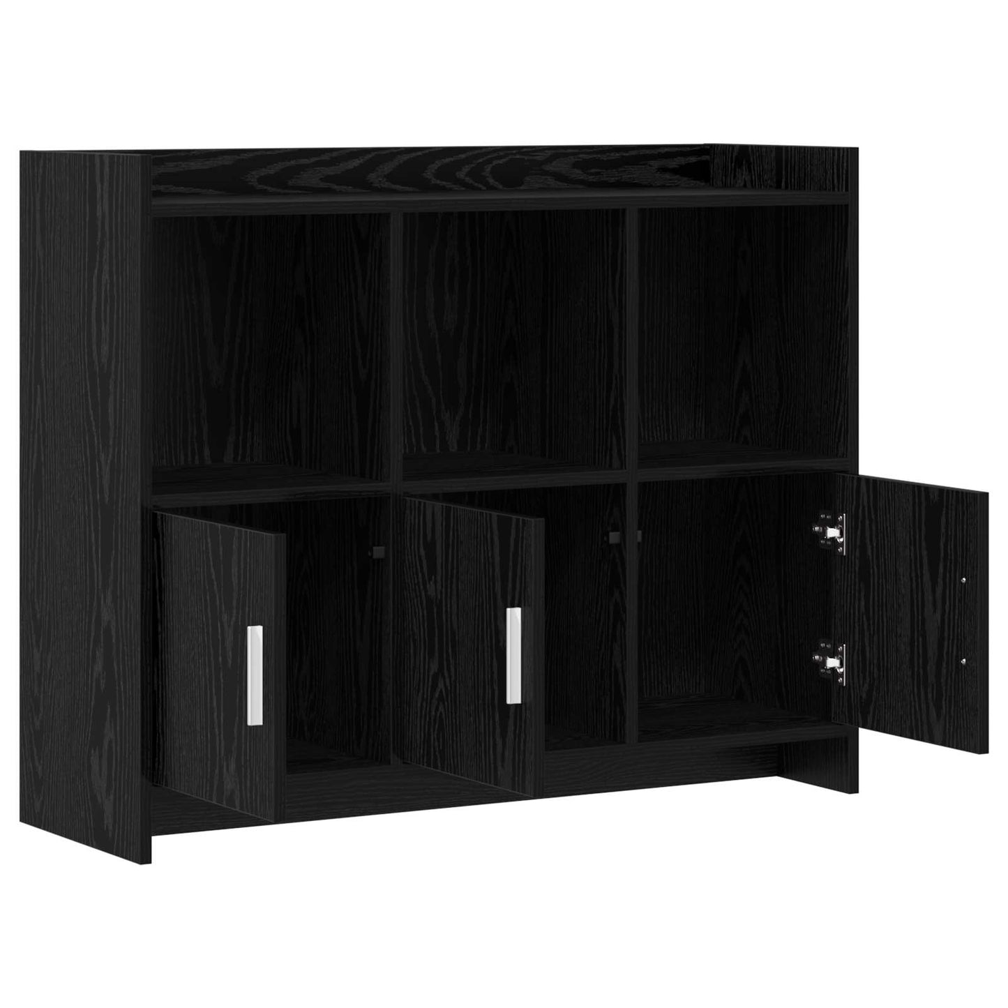 Sideboard Black Oak 98.5 x 33 x 80 cm Engineered Wood