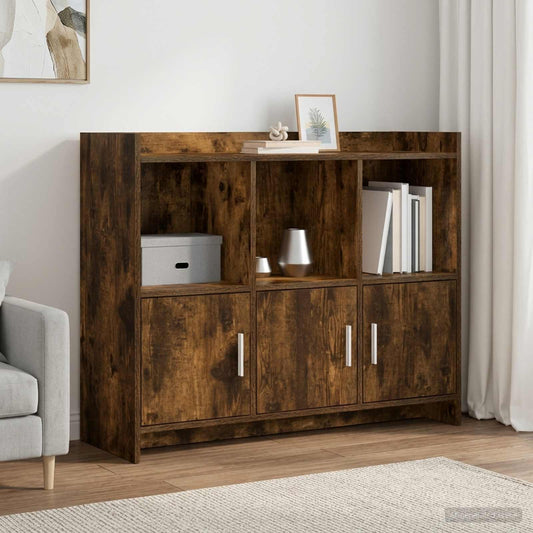 Sideboard Smoked Oak 98.5 x 33 x 80 cm Engineered Wood