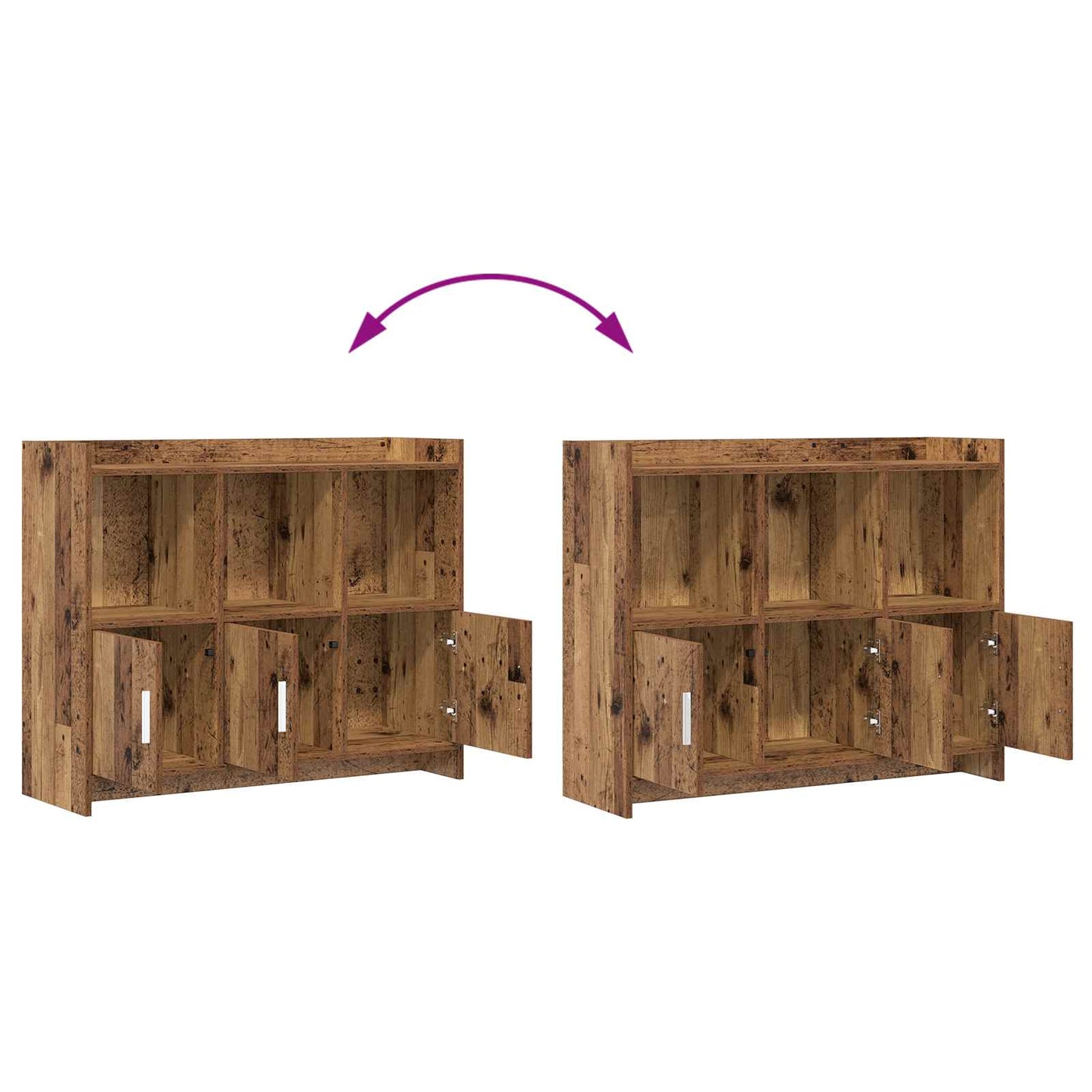 Sideboard Old Wood 98.5 x 33 x 80 cm Engineered Wood
