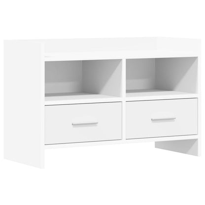 TV Cabinet 71.5 x 33 x 47 cm White Engineered Wood