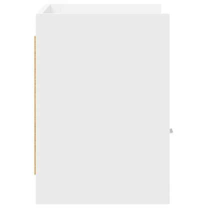 TV Cabinet 71.5 x 33 x 47 cm White Engineered Wood