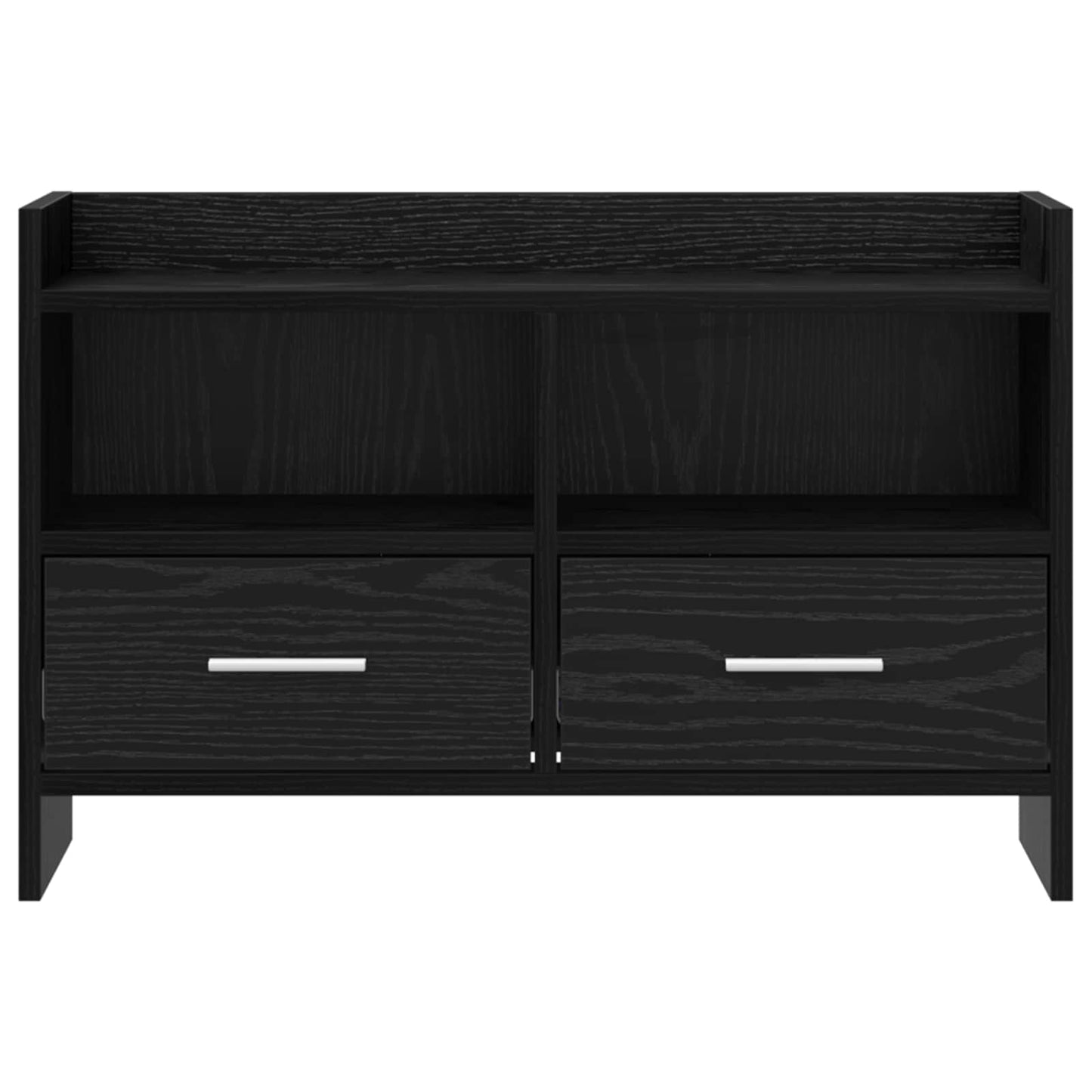 TV Cabinet 71.5 x 33 x 47 cm Black Oak Engineered Wood