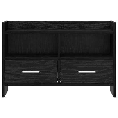 TV Cabinet 71.5 x 33 x 47 cm Black Oak Engineered Wood