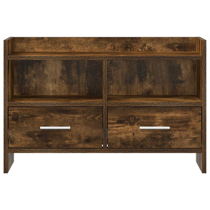 TV Cabinet 71.5 x 33 x 47 cm Smoked Oak Engineered Wood