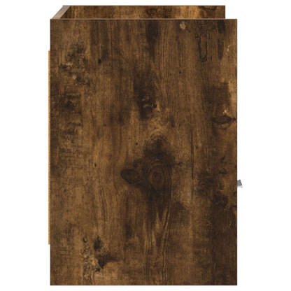 TV Cabinet 71.5 x 33 x 47 cm Smoked Oak Engineered Wood