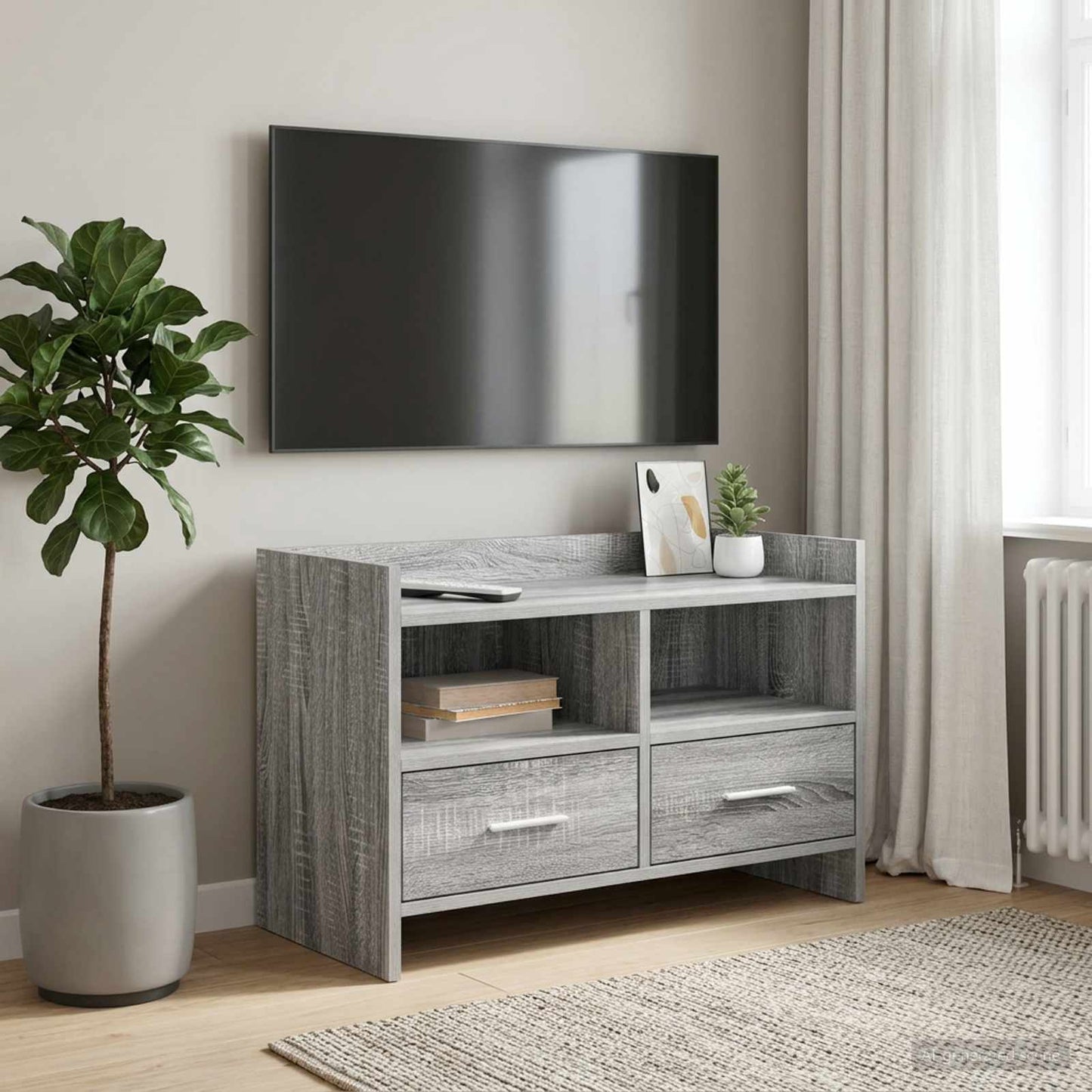 TV Cabinet 71.5 x 33 x 47 cm Grey Sonoma Engineered Wood